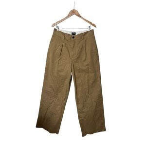 Noah NYC Wide Leg Twill Khaki Pants 32